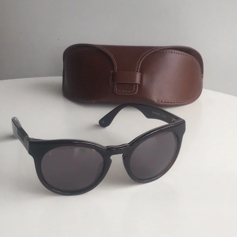 RAEN Dayton optics chocolate Frame Sunglasses with Brown Case